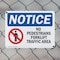 Signmission No Pedestrians Forklift Traffic Only, 10 in W x Rectangle, Plastic OS-2PACK-NS-P-710-L-14726 - alternate 6